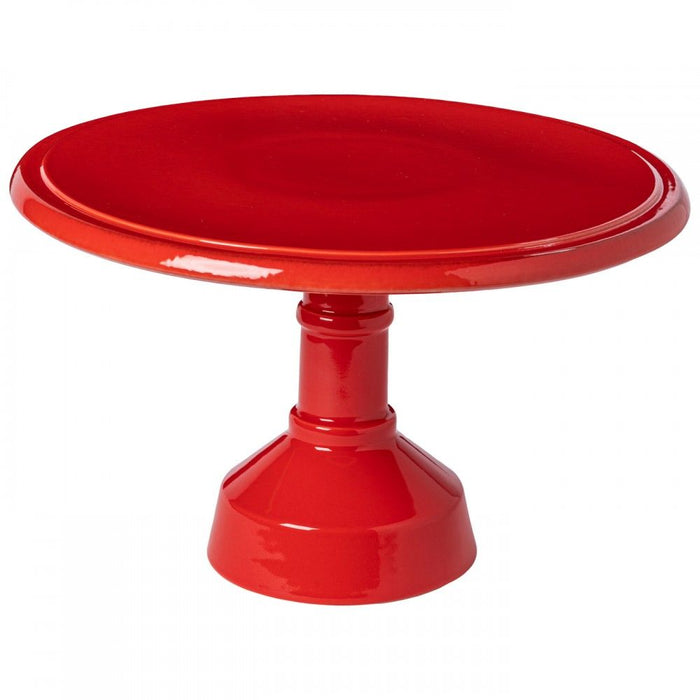 Casafina Footed Cake Plate - Red 33cm