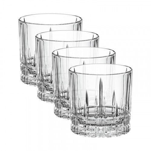 Spiegelau Perfect Serve Single Old Fashion Crystal Glasses - Set of 4