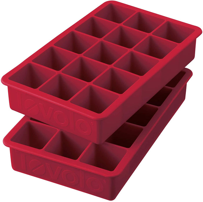 Tovolo Silicone Ice Cube Tray - Set of 2 / Cayenne