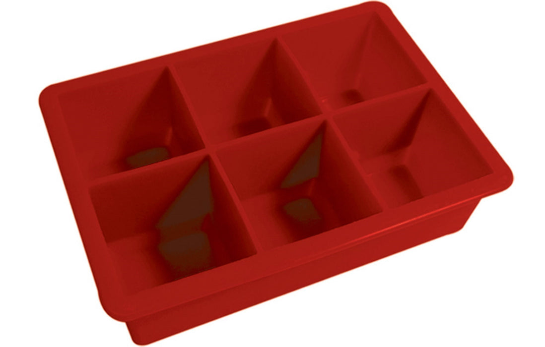 Kitchen Basics Silicone Ice Cube Trays - Big / Red