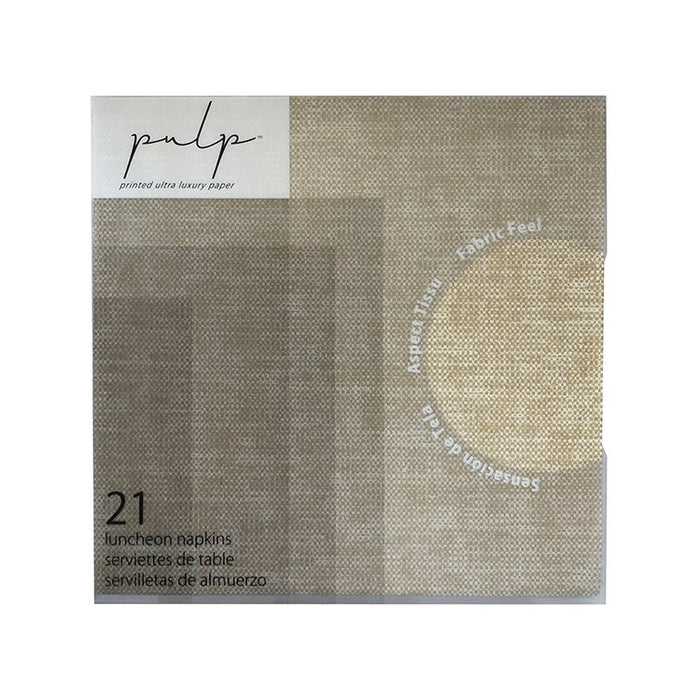 Pulp Luncheon Paper Napkin 21 pc - Gold