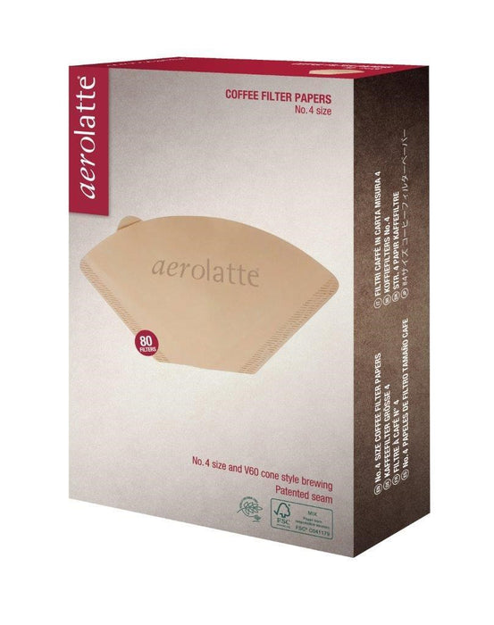 Aerolatte Coffee Filter Paper Unbleached - 4 Cup