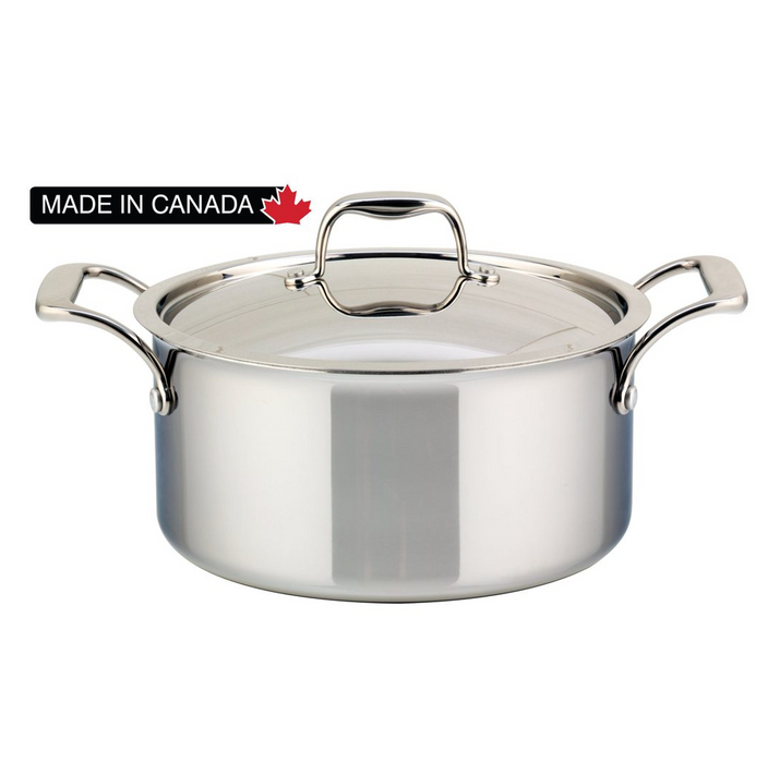 Meyer SuperSteel Tri-Ply Clad Covered Stock Pot - 9L