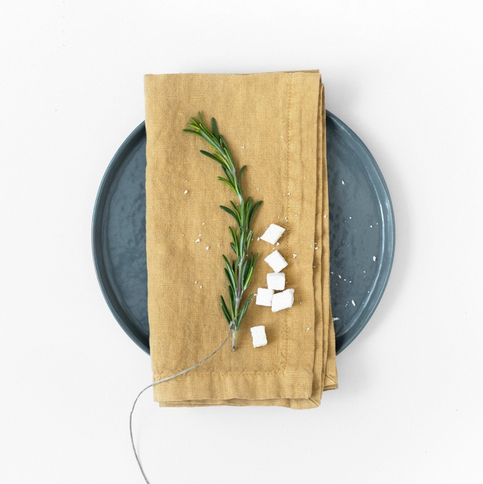 Linen Tales Set of 2 Linen Napkins - Honey / 18 x 18" - Floor Model