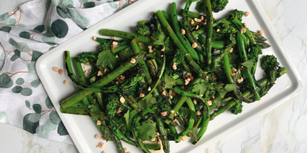Elena Silcock's Grilled Nutty Greens