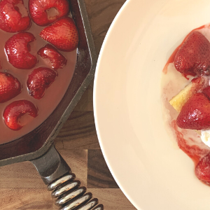 Francis Mallmann's Grilled Bizcochuelo with Grilled Strawberries