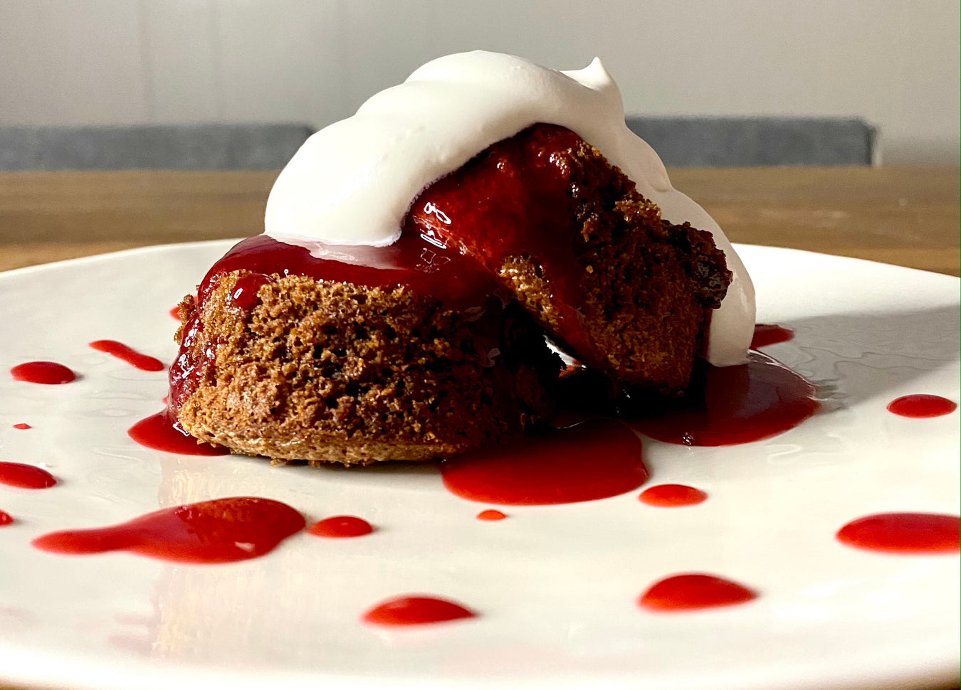 Chef Jessica's Molten Chocolate Lava Cakes with Raspberry Coulis