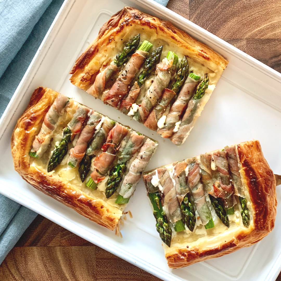 Chef Jess' Asparagus, Prosciutto and Goat Cheese Tart
