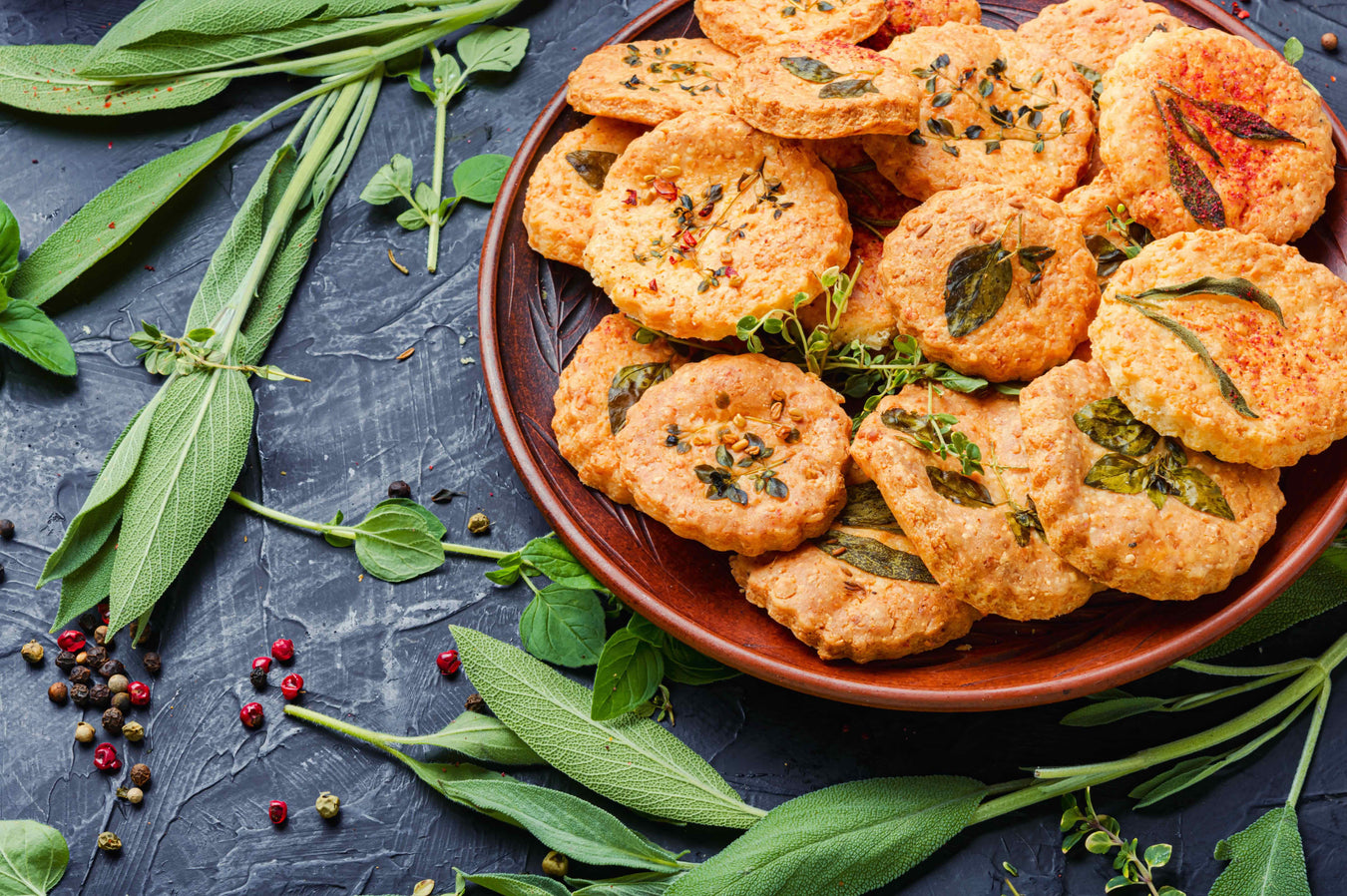 Chef Jessica's Savoury Shortbread & Herb Marinated Olives