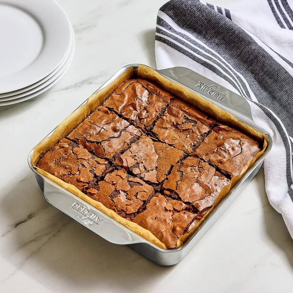 Olive Oil Brownies with Flaky Sea Salt