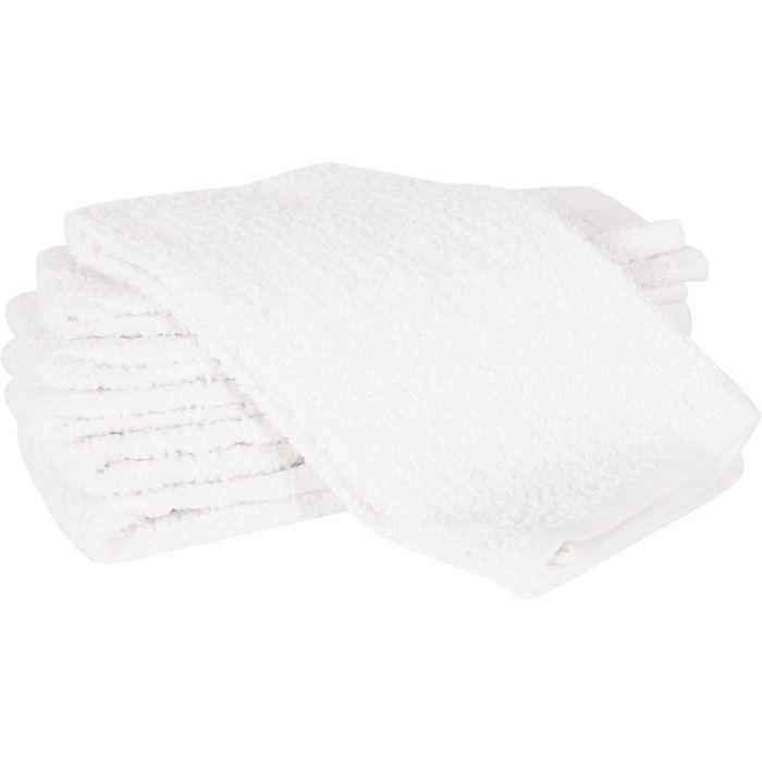 HIC Kitchen Bar Mop Kitchen Towel, White, Set of 6