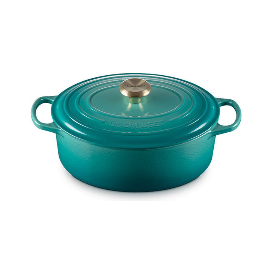 Le Creuset 6.3L Oval French Oven - Bleu Riviera