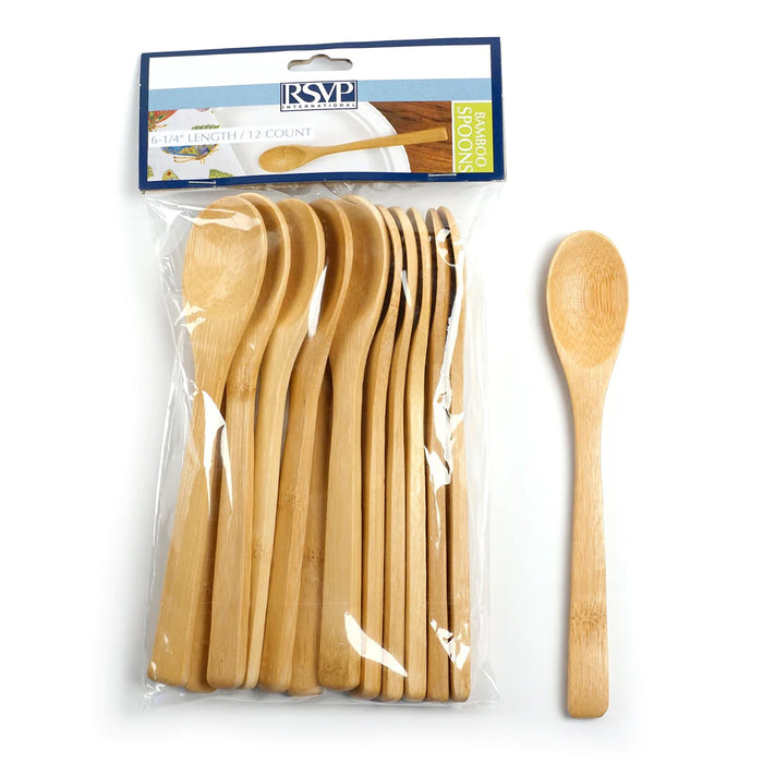 RSVP Bamboo Spoons - Pack of 12