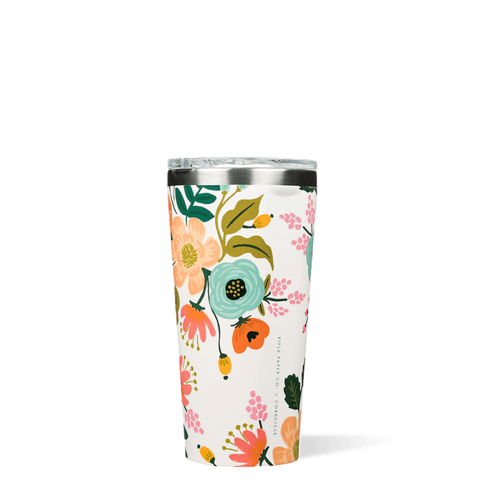 Corkcicle Rifle Paper Tumbler - Gloss Cream Lively Floral / 16oz