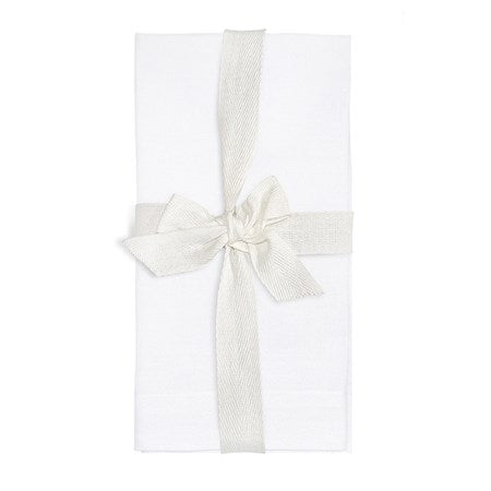 Thread Provisions Cotton/Linen Napkin - Set Of 4 / White