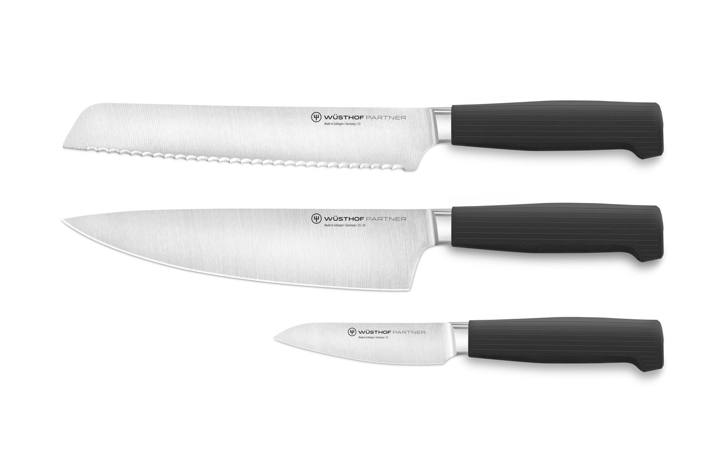 Wusthof Partner 3-Piece Knife Set - Matte Black