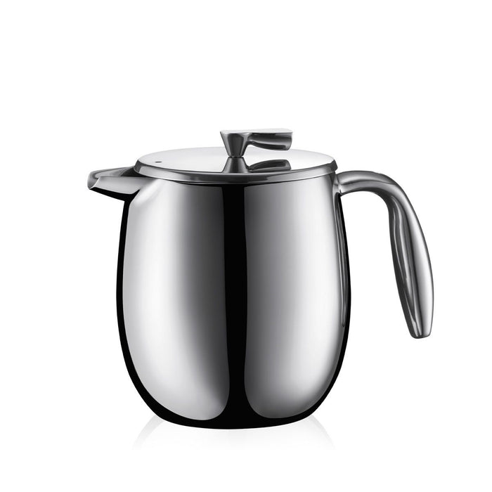 Bodum Columbia French Press Coffee Maker Double Wall 4 Cup Stainless Steel - 0.5l / 17oz