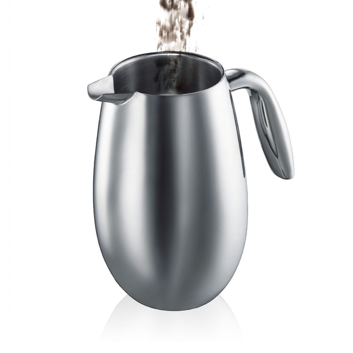 Bodum Columbia Coffee Maker Double Wall 8 Cup Stainless Steel - 1.0l / 34oz