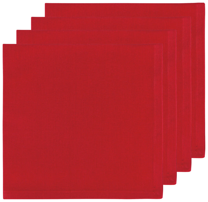 Now Designs Spectrum Cotton Napkins - Set of 4 / Chili Red