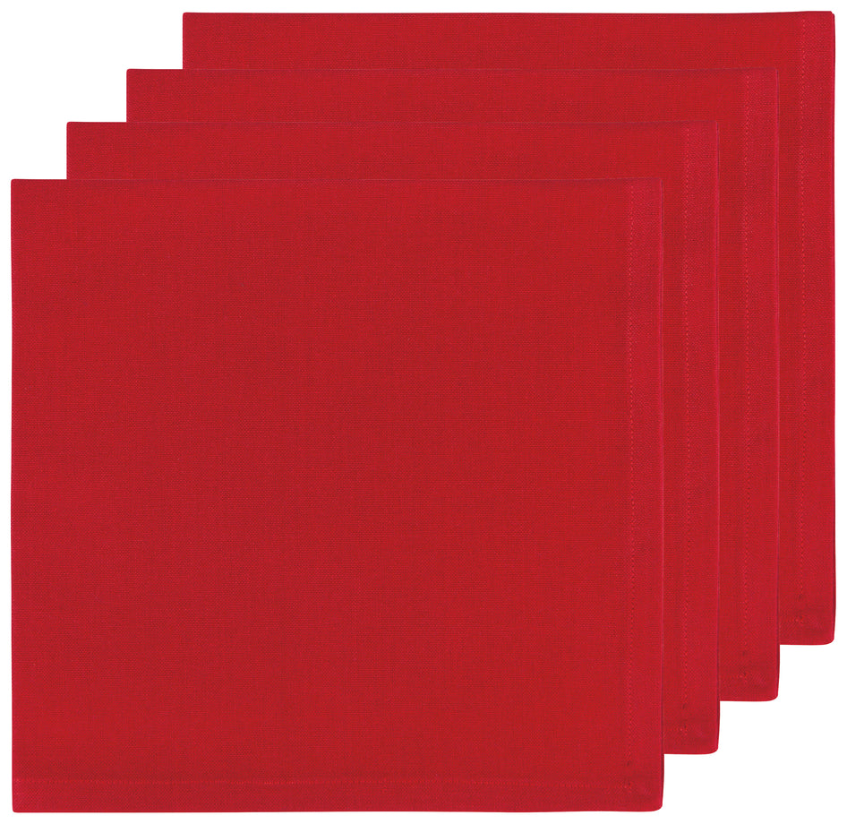 Now Designs Spectrum Cotton Napkins - Set of 4 / Chili Red