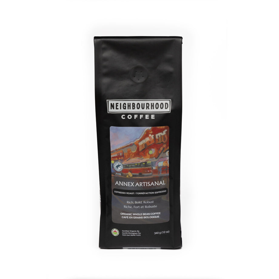 Neighbourhood Coffee Annex Artisanal - Espresso Roast | 100% Organic, Premium Arabica  340g / Ground