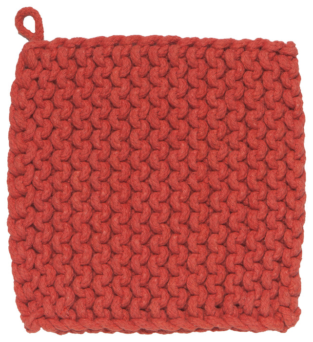 Danica Heirloom Knit Potholder - Clay