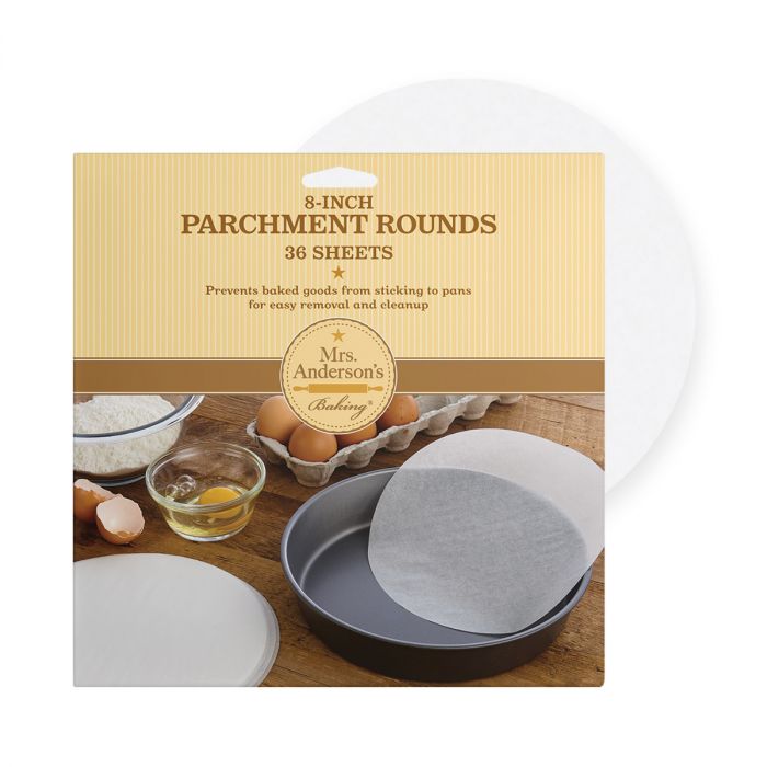 Anderson's Baking Bleached Cake Round Parchment Paper 8in