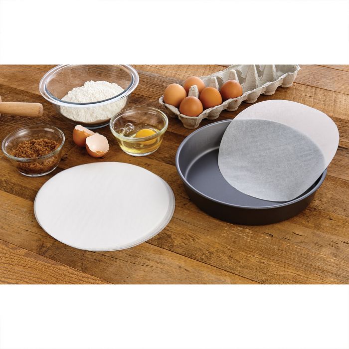 Harold Import Mrs. Anderson's Baking Bleached Cake Round Parchement Paper - 8in