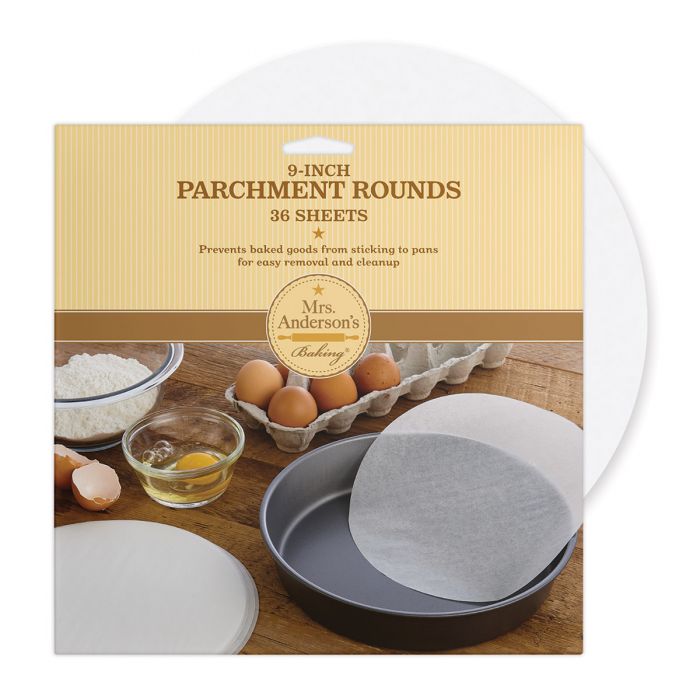 Harold Import Mrs. Anderson's Baking Bleached Round Cake Parchment Paper - 9 inch