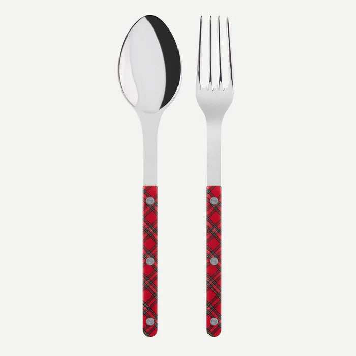 Sabre Bistrot Serving Set - Tartan Red