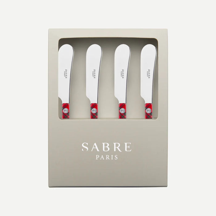 Sabre Tartan Spreaders Set of 4 - Red