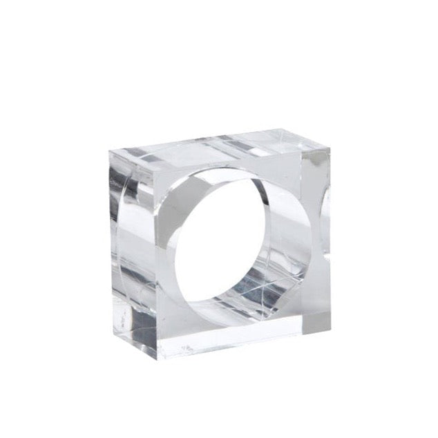 Harman Platinum Napkin Ring Clear