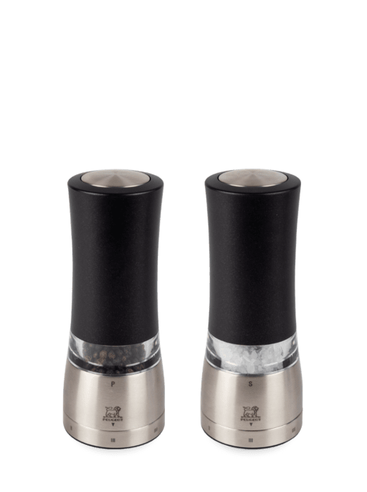 Peugeot Daman Electric Set of u’Select Electric Salt and Pepper Mills - Iridescent Black / 16 cm