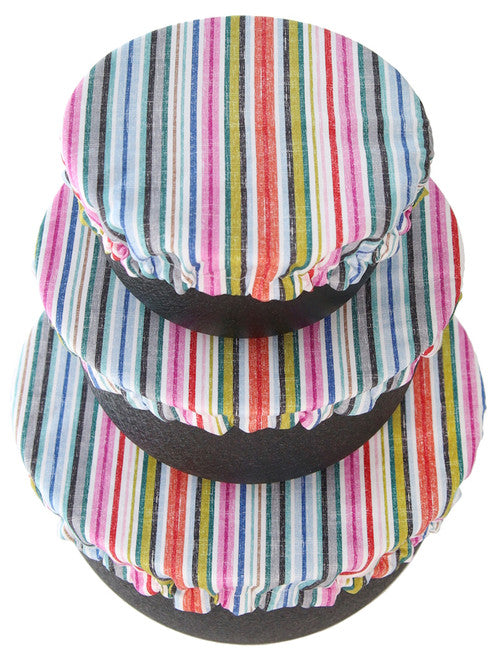 Fenigo Colibri Bowl Cover Set of 3 - Summer Stripes