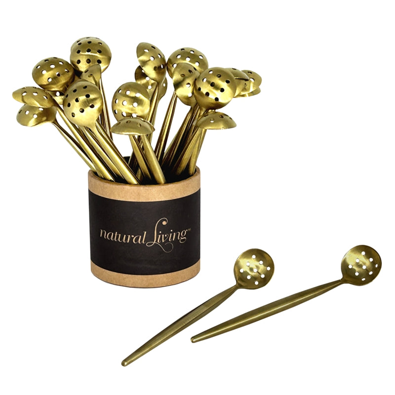 Natural Living Olive Spoon - Gold