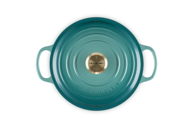 Le Creuset 4.2L Signature Round French Oven - Bleu Riviera