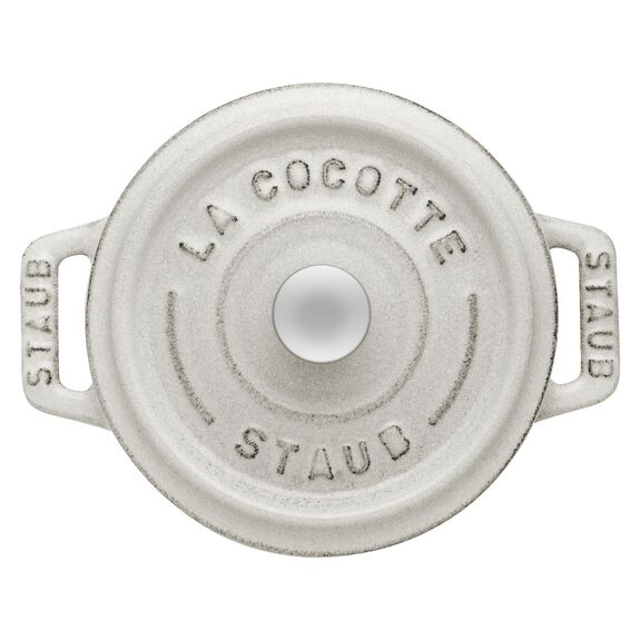 STAUB Cast Iron Mini Cocotte  - 250ml / White Truffle
