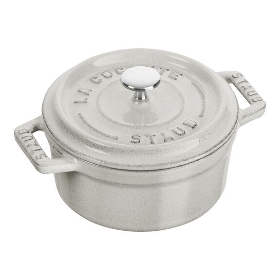 STAUB Cast Iron Mini Cocotte 250ml White Truffle — Cookery