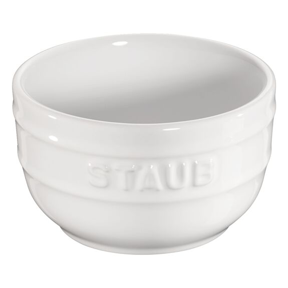 STAUB Ceramic Round Ramekins - Set of 2 / Pure White