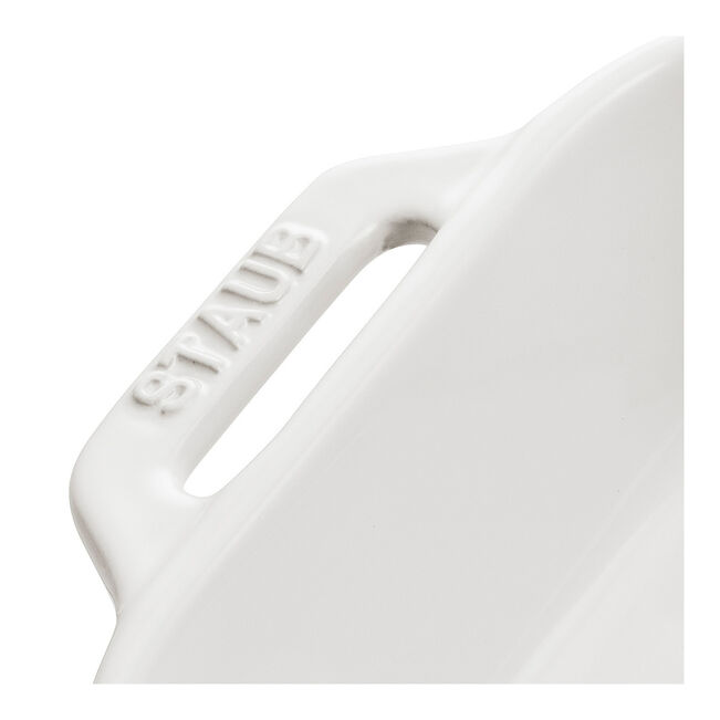 STAUB Ceramic Rectangular Ovenware Dish - 400 ml / White