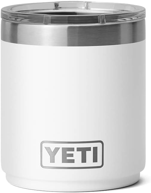 YETI Rambler Stackable Lowball with Magslider Lid 295ml - White