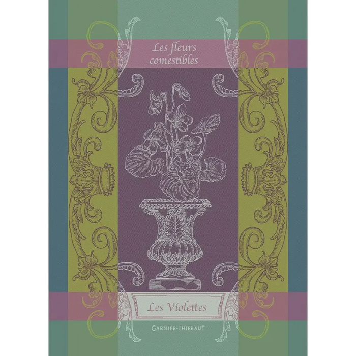 Garnier-Thiebaut Tea Towels - Les Violettes Violet