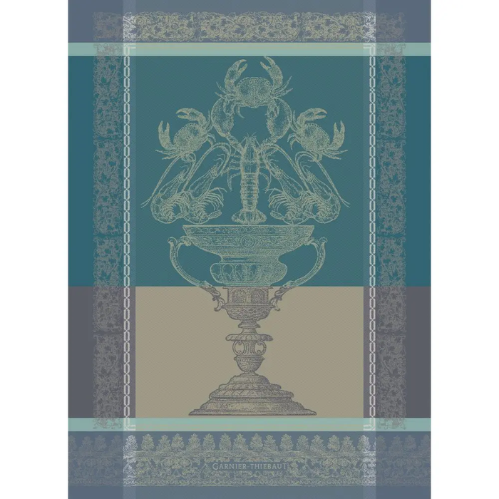 Garnier-Thiebaut Tea Towels - Coupe Fruits De Mer Turquoise