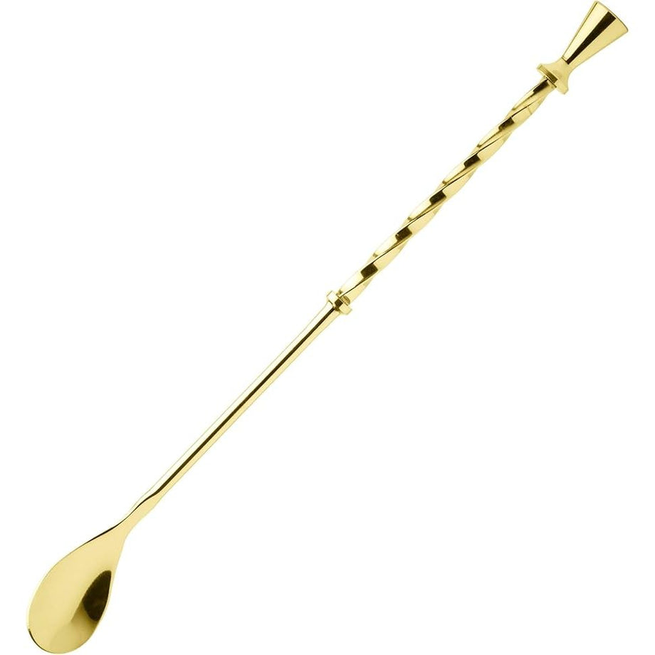Final Touch Cocktail Mixing Spoon - Brass
