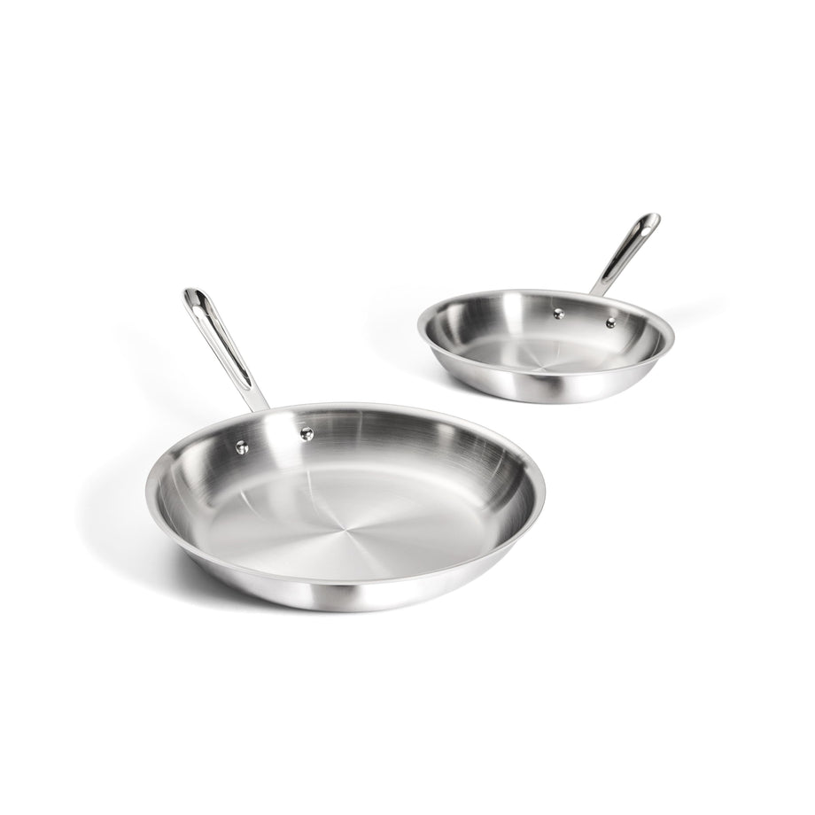 All-Clad Stainless Steel Fry Pans - Set of 2 / 10" & 12"