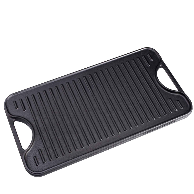 Victoria Reversible Cast Iron Griddle - 47 x 25 cm