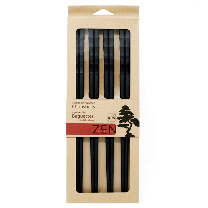 Zen Cuizine Reusable Chopsticks - Black