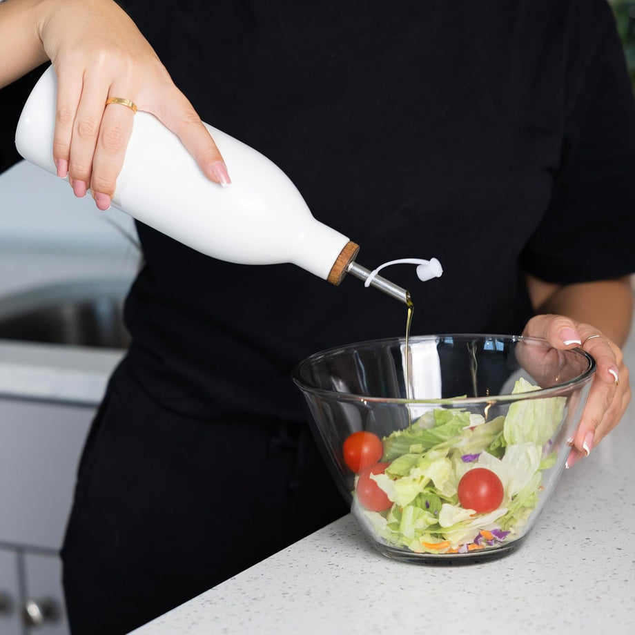 Anchor Hocking Oil & Vinegar Bottle avec Spout - 9"