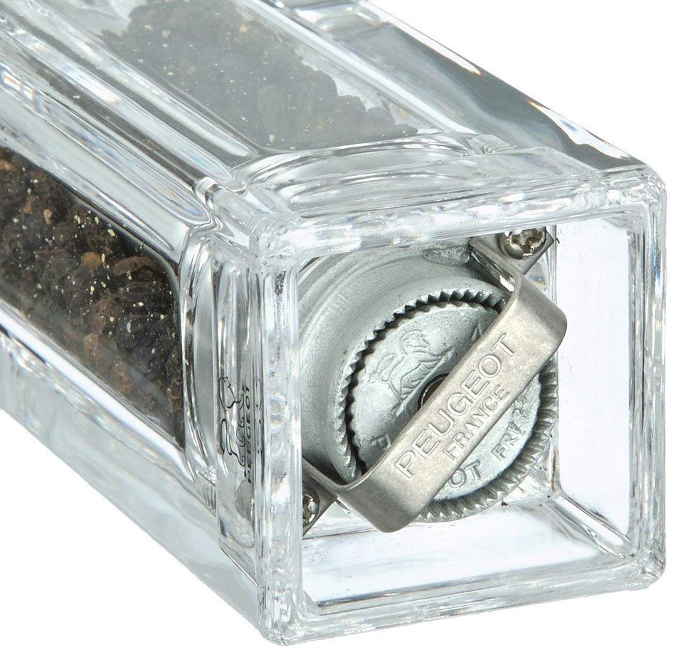 Peugeot Pontarlier Salt and Pepper Combination Mill /Acrylic/ 15 cm - Clear