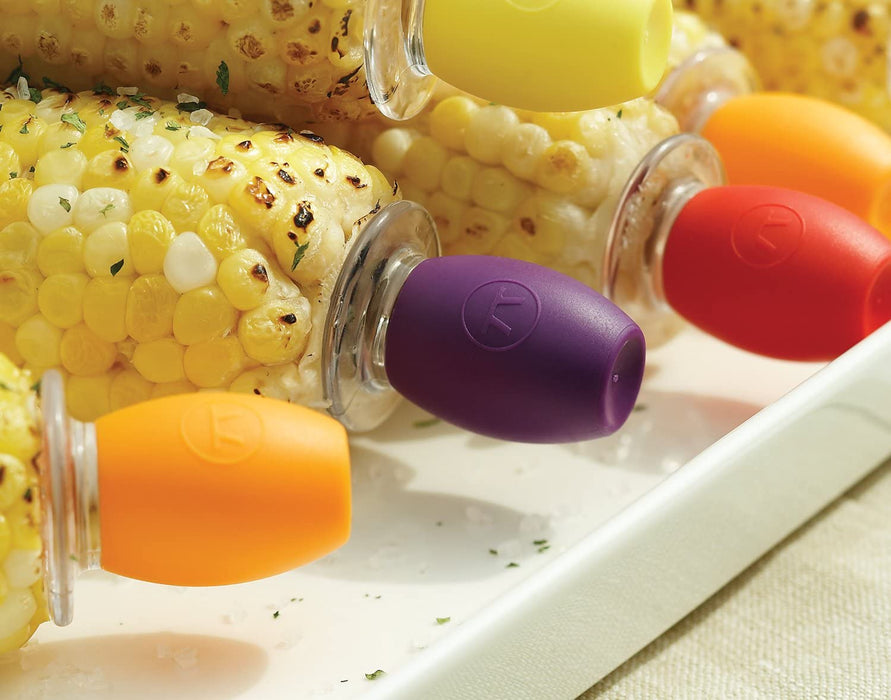 Outset Screw-in Corn Holders - 4 pairs